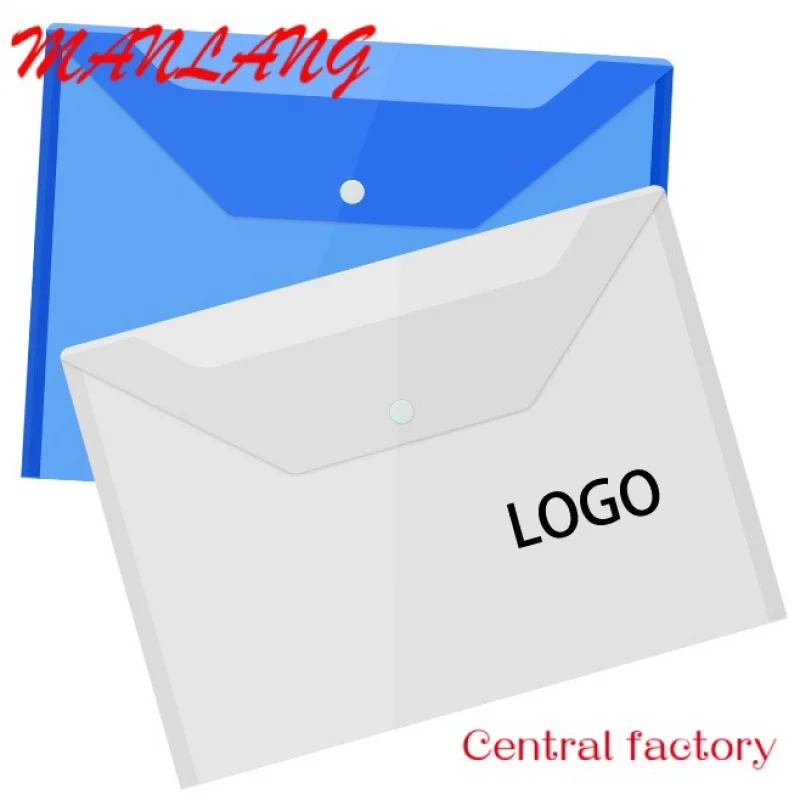 Office Stationery A4 Pvc Document Cover Report Transparent Size With Slide Bar Pink Flap Plastic File Folder