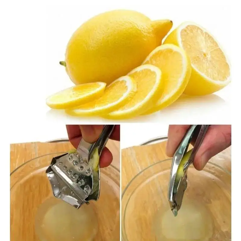 Practical Stainless Steel Fruit Vegetable Cut Machine Mini Juicer Lemon Squeezer Suitable Hand Pressing Fruit Kitchen Bar Tools