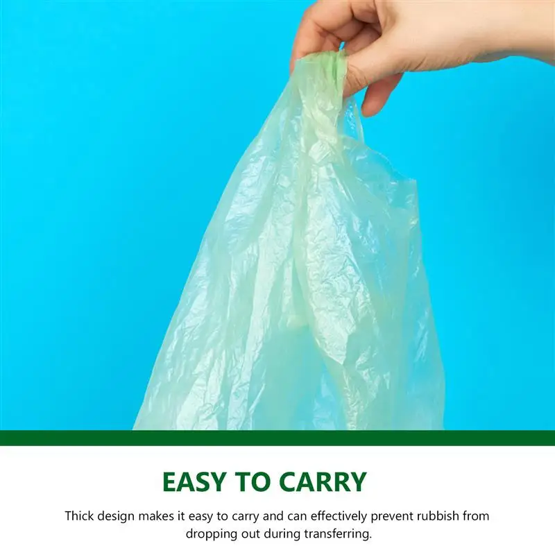 100 Biodegradable Compostable Trash Bags - Eco-Friendly Waste Disposal Solution