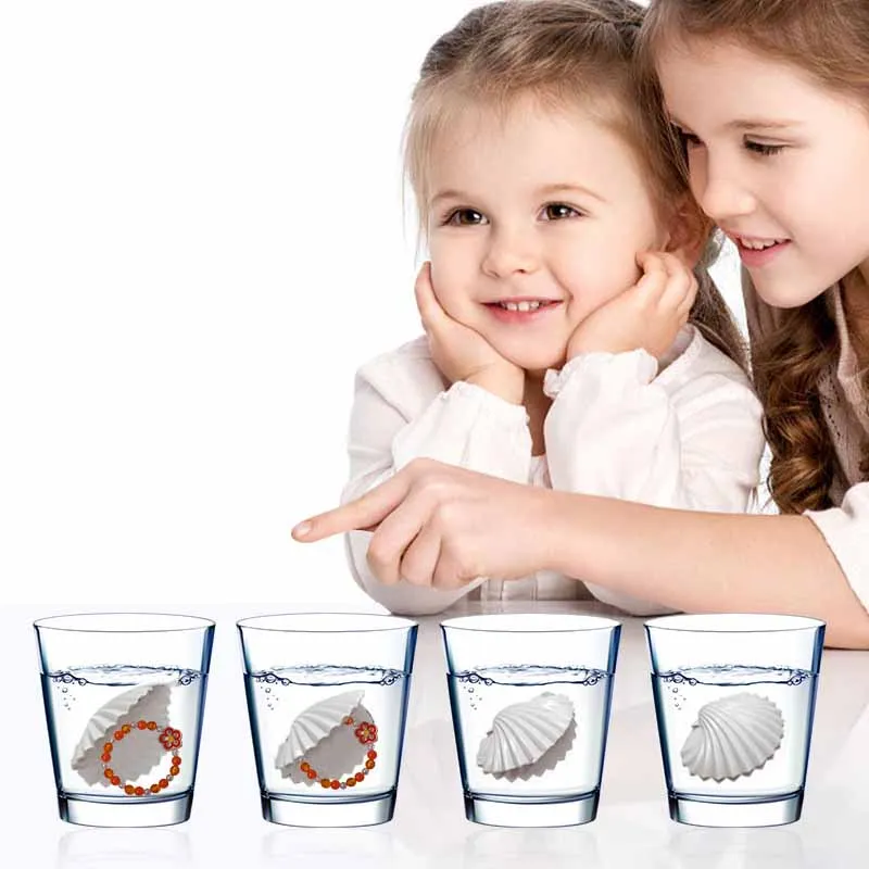 Girls Surprise Bracelet Toys Creative Soaking Water Expansion Hatching Shells Surprise Box Kids Early Education Puzzle Toys