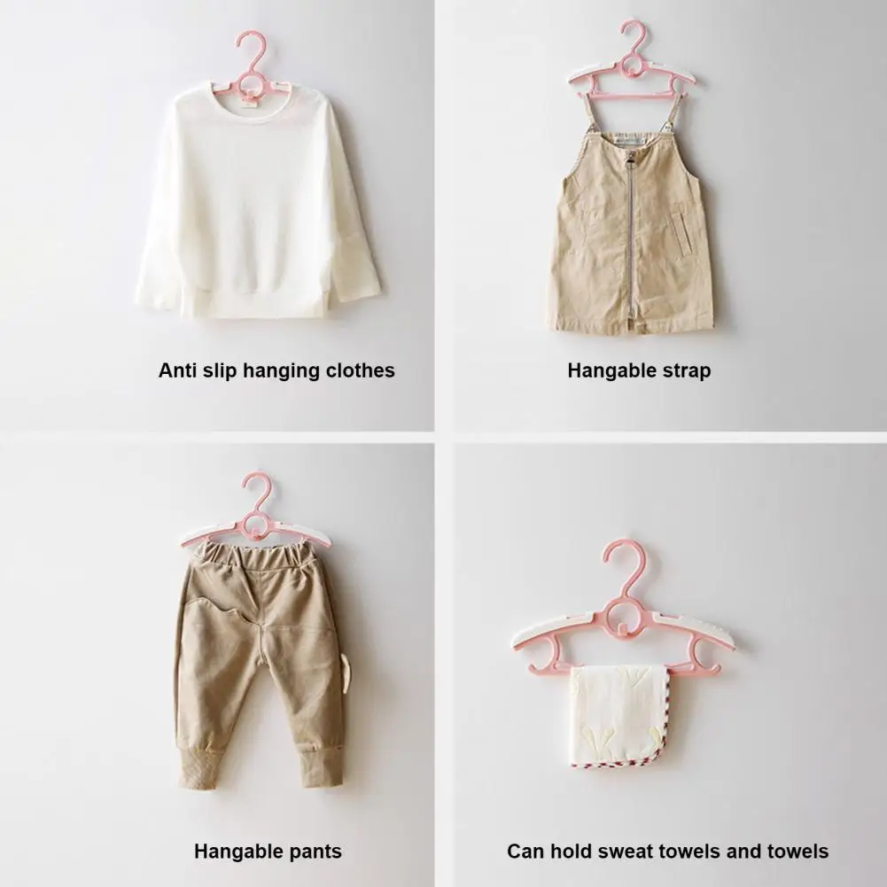 Children Clothes Hanger Versatile Baby Hangers Space-saving Non-slip Baby Closet Hangers Extendable Toddler for Home for Newborn 4