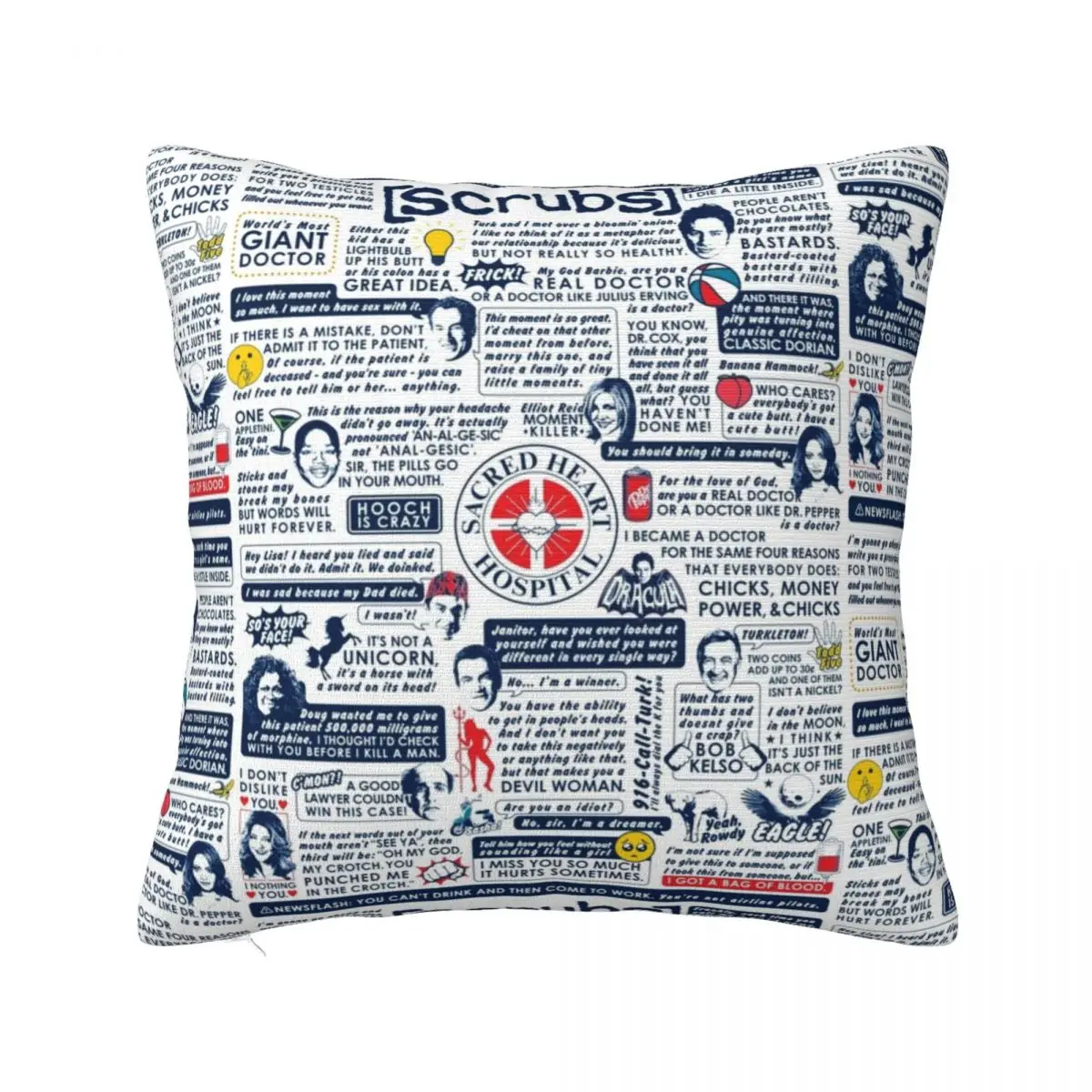 

Wise Words of Scrubs (Variant) Throw Pillow Christmas Pillows sleeping pillows