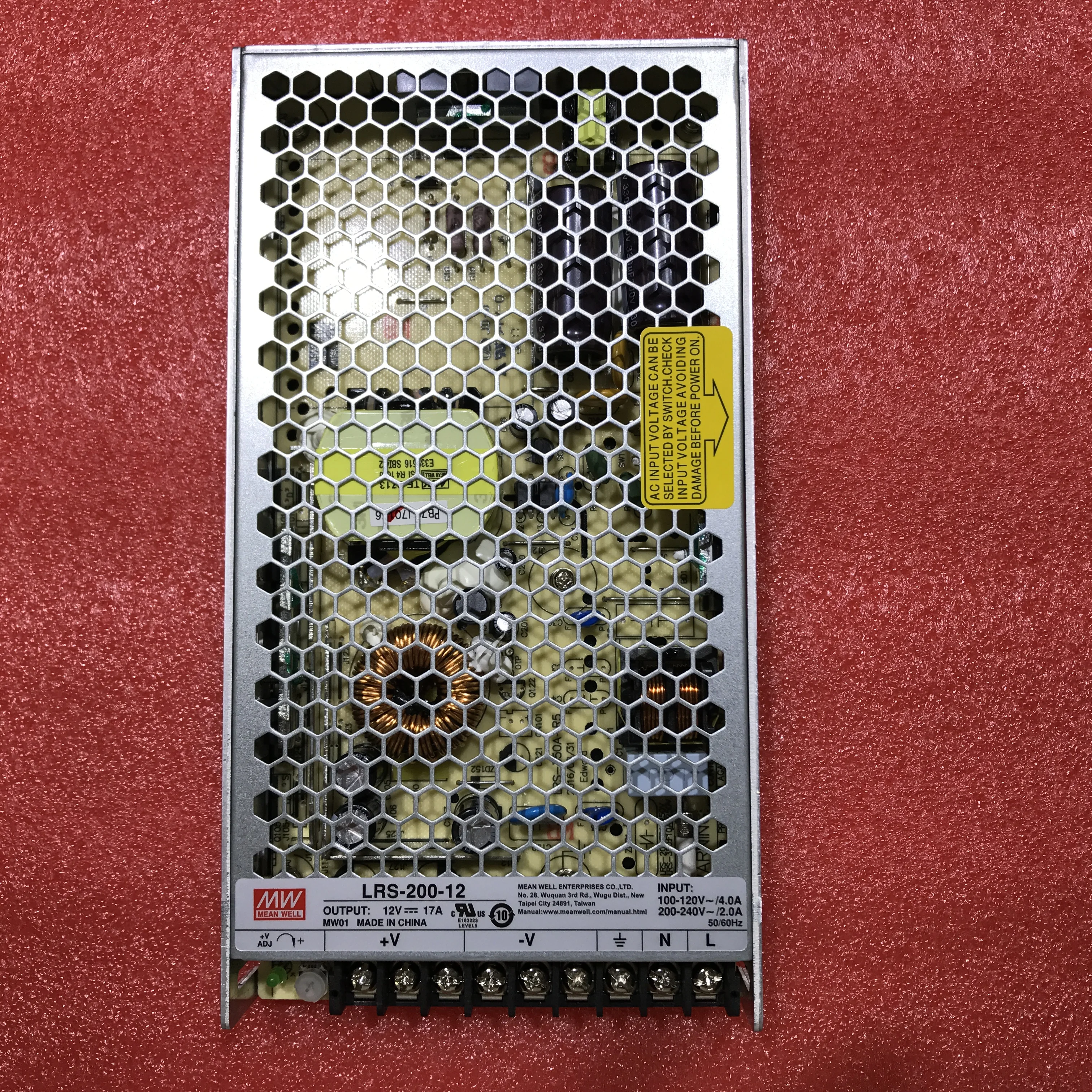 MEAN MELL LRS-200-3.3/4.2/5/12/15/24/36/48 200W 단일 그룹 출력 폐쇄 형 전원 공급 장치 장치