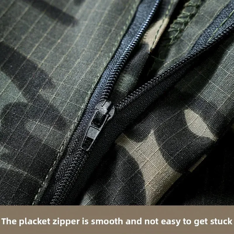 Wear-Resistant Cargo Pants Men Casual Work Stretch Trousers Breathable Multi-Pocket Outdoor Waterproof Training Hiking Pant Male