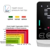 English Voice Large Display LED touch Screen Rechargeable Automatic Tonometer Arm Blood Pressure Monitor Digital Tensiometer 5