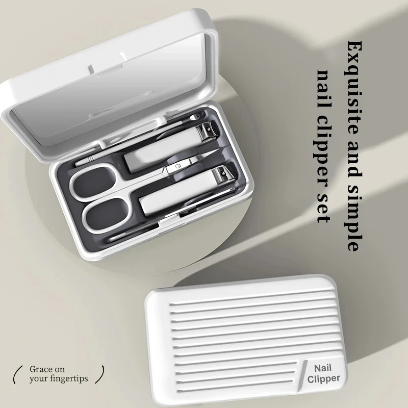 New Nail Clipper set Stainless Steel Home Nail Clippers High-grade Professional Manicure Set Portable Personal Care tools 2