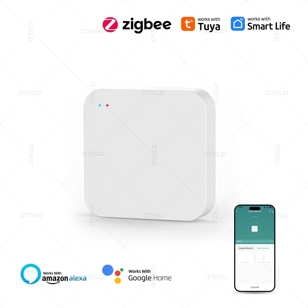 Tuya Zigbee 3.0 Smart Hub Zigbee Gateway Smart Life App Home Appliances Remote Control Wireless Bridge Works With Alexa