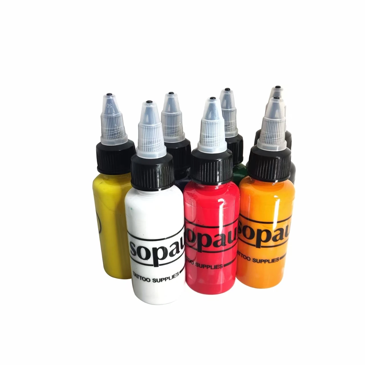 Tattoo Ink 7 colour 1oz (30ml) Sopaulo Original Official Authentic Makeup Supplies Professional Pigment