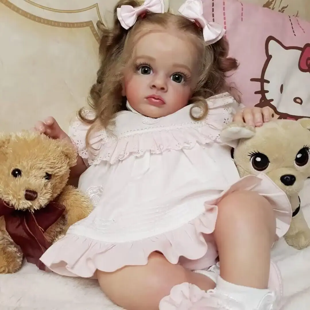 Bebête Reborn Dolls 24 Pollici Tutti Reborn Toddler 3D Dipinto Realistico Baby Doll Giocattoli Per Bambini Regalo Muecas Reborn