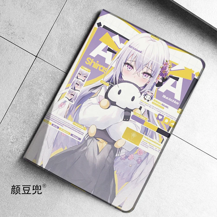 

Wiki Anime Blue Archive For Samsung Galaxy Tab S9 Lite 8.7 2021 Case SM-T220/T225 Tri-fold stand Cover Galaxy Tab S6 lite Tab A8