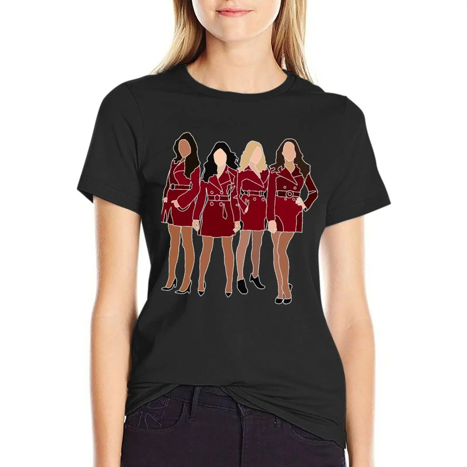 Red Coat T-Shirt customs design your own summer clothes luxury designer clothing Women