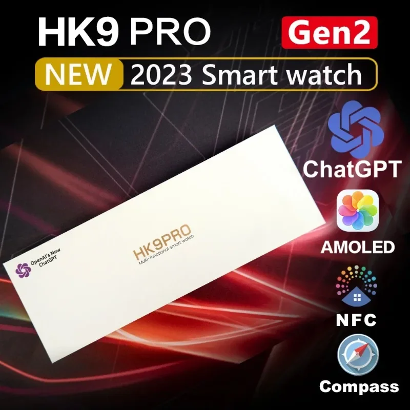 

Смарт-часы HK9 PRO MAX Gen2, оригинальные умные часы для мужчин