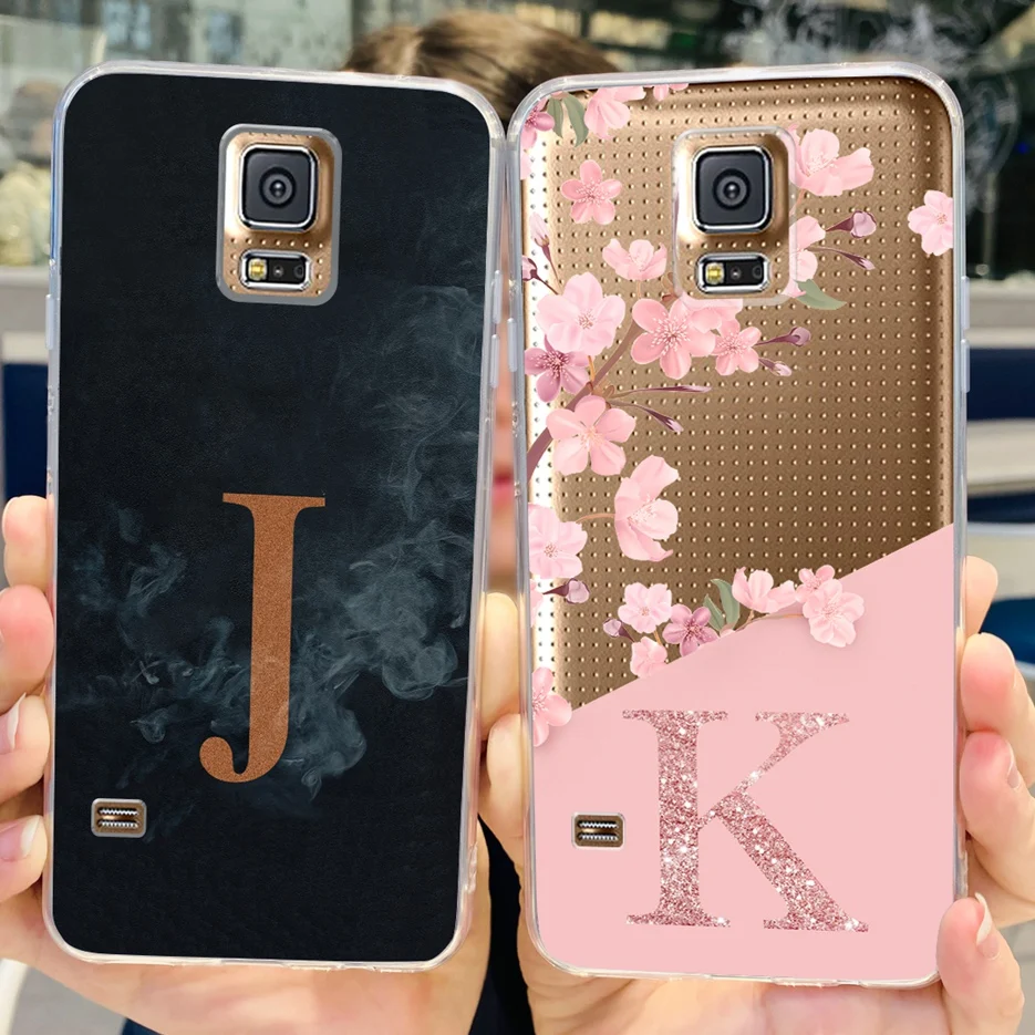 Per Samsung Galaxy S5 Custodia G900F G900I G900M G900A G900T Nuove Lettere Cover Custodia Morbida In Silicone Per Samsung S5 Galaxys5 Bags