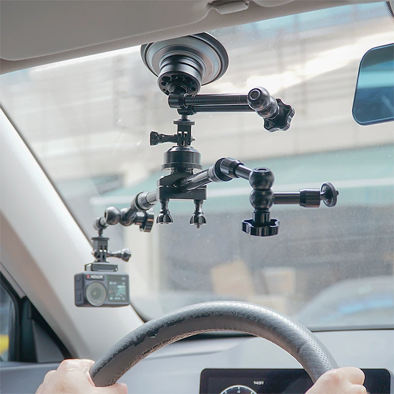 Magic Arm 7 Zoll 11 Zoll Klemme 4 Zoll Vakuum Saugnapf Autotelefon Action Kamerahalter für GoPro Insta360 DJI Action Smartphone – Detail 2