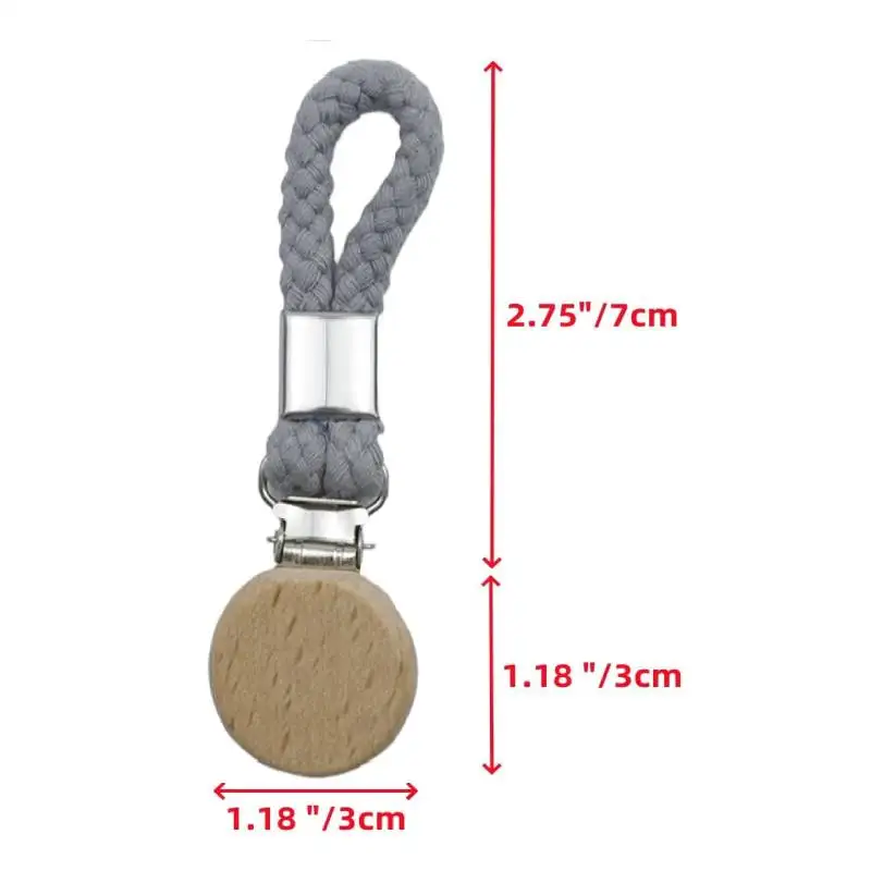 2pcs Towel Hook Holder Braided Cotton Loop Towel Hangers Rack Wooden Decor Hangers Rack Tea Towel Holders for Kitchen Bathroom 6