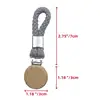2pcs Towel Hook Holder Braided Cotton Loop Towel Hangers Rack Wooden Decor Hangers Rack Tea Towel Holders for Kitchen Bathroom 6