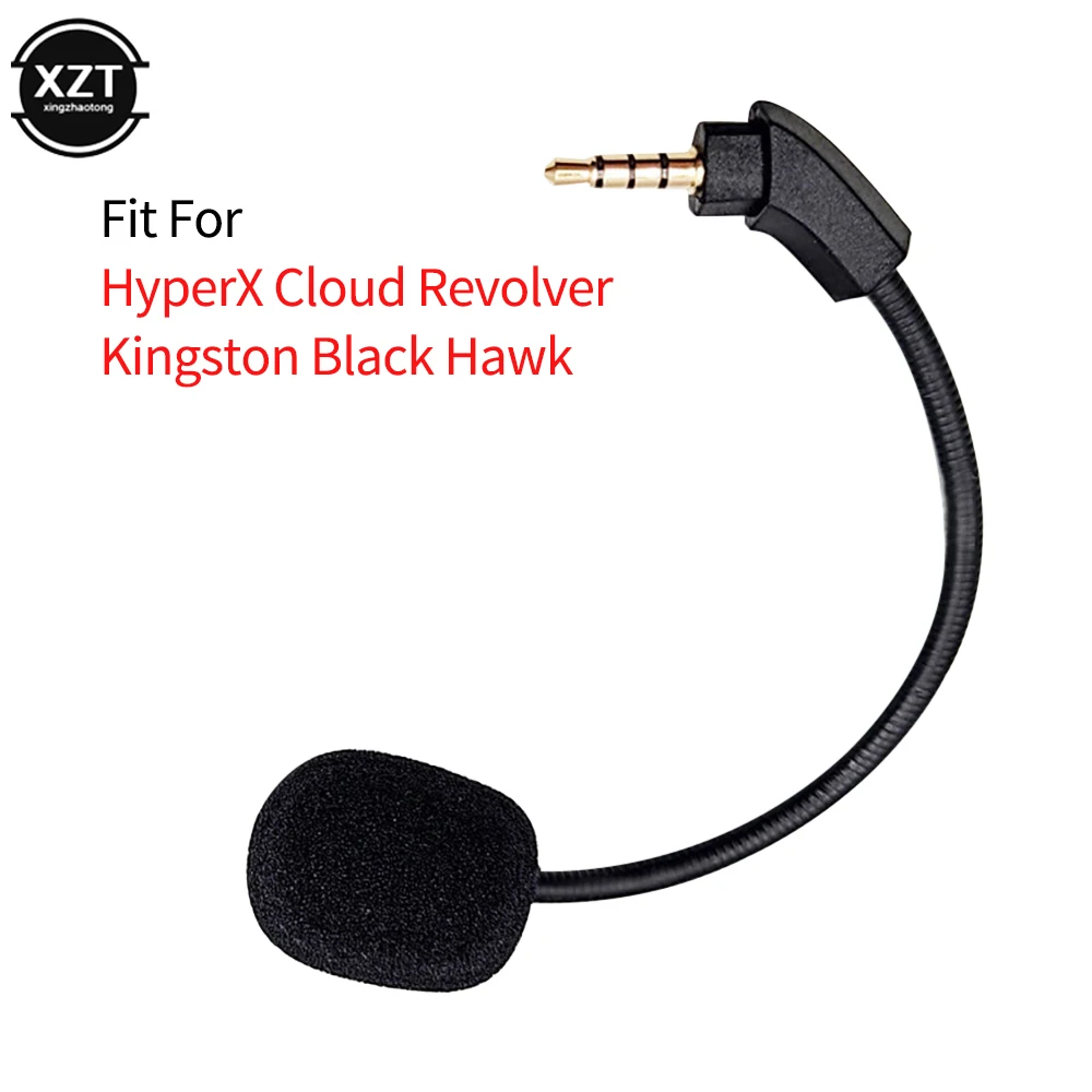 

Replacement Game Headphone Microphone 3.5mm Plug For Kingston HyperX Cloud Revolver Revolver S Headsets Gooseneck Mic Boom