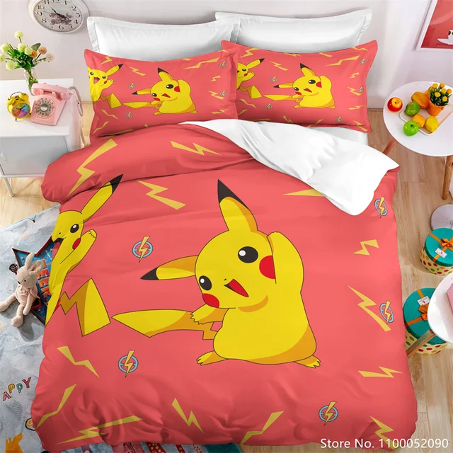 Pikachu And Evee Pokemon Bedding Set atelieryuwa.ciao.jp