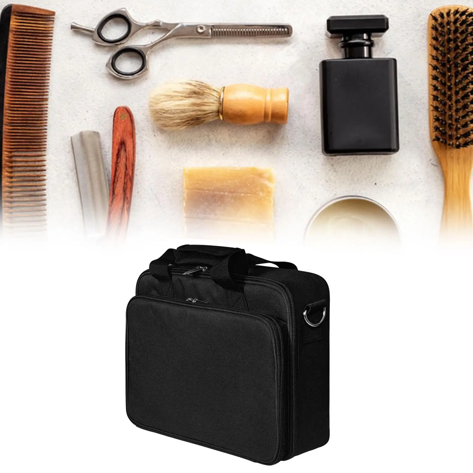 Barber Tool Bag Hair Tool Bag for Grooming Styling Supplies Makeup Tool