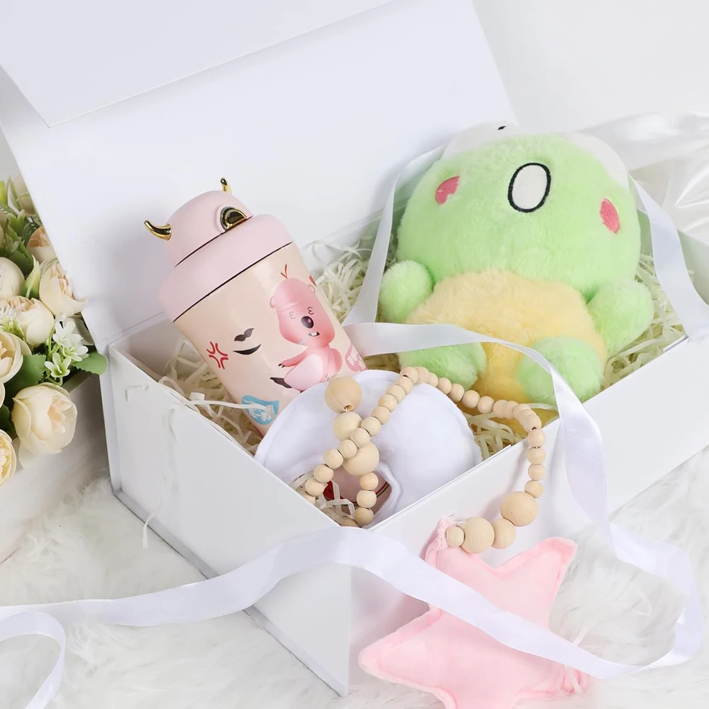 Collapsible Magnetic Gift Box with Lid – Large Rectangle Storage Box for Bridesmaid & G... - SKU FGB60968 - UGI Packaging