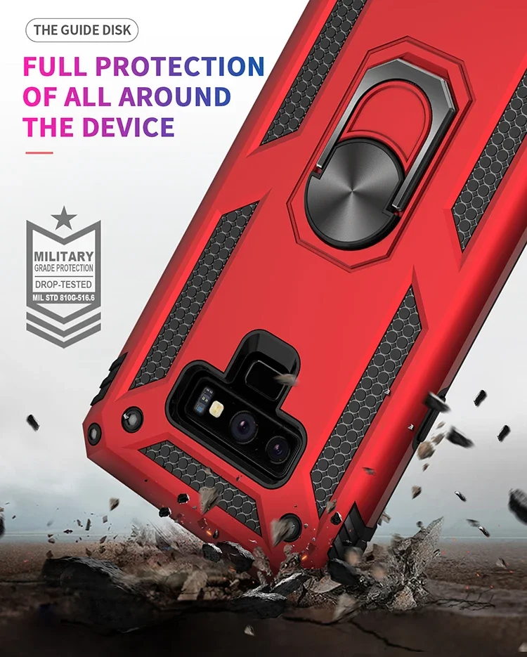 Luxury Armor Shockproof Silicone Bumper Case with Hard PC Cover