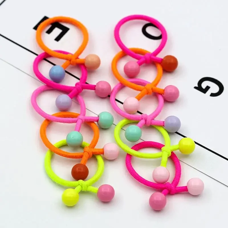 Red Cherry Baby Hair Bands Cute Girls Elastic Ponytail Holder Ties Heaband Kids Headwear Ropes Scrunchie Hair Accessories 6