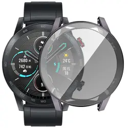 Elegant TPU Watch Case with Plating Screen Protector - Luxury 360° Full Cover (Grey)