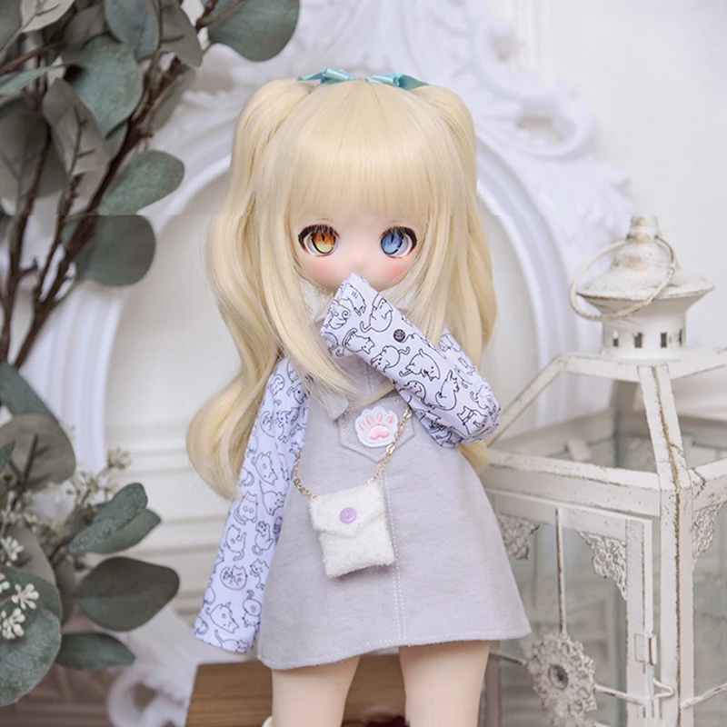 

Парик для куклы BJD подходит для кукол размера 1/3 1/4, аксессуары для кукол, парик из высокотемпературного шелка, длинные волосы, прямые волосы, челки