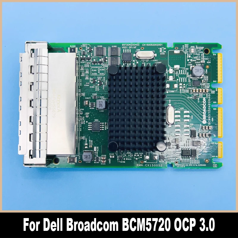 

Оригинальная сетевая карта 0G9XC9 для Dell, сетевая карта Broadcom BCM5720 OCP 3,0 NIC 15 поколения, стандартное качество сервера