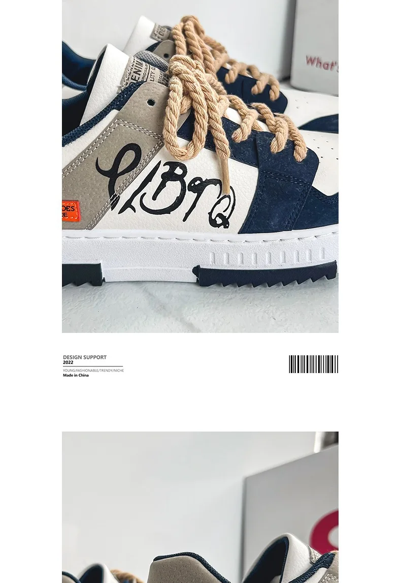 New Fashion Designer Shoes Men Casual Platform Sneakes Lace