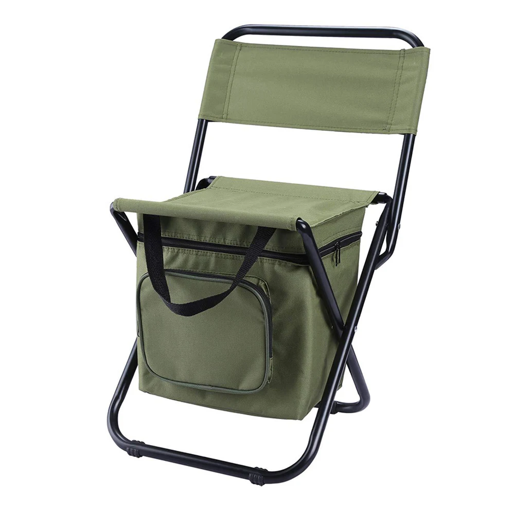 Multifunction Outdoor Folding Chair Ice Cooler Picnic Bags Camping Fishing  Stool - AliExpress