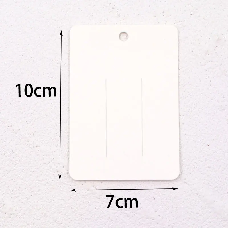 Lot De 100 Cartes En Papier Kraft Pour Présenter Barrettes Et Pinces à Cheveux - Support D'affichage Vierge Personnalisable