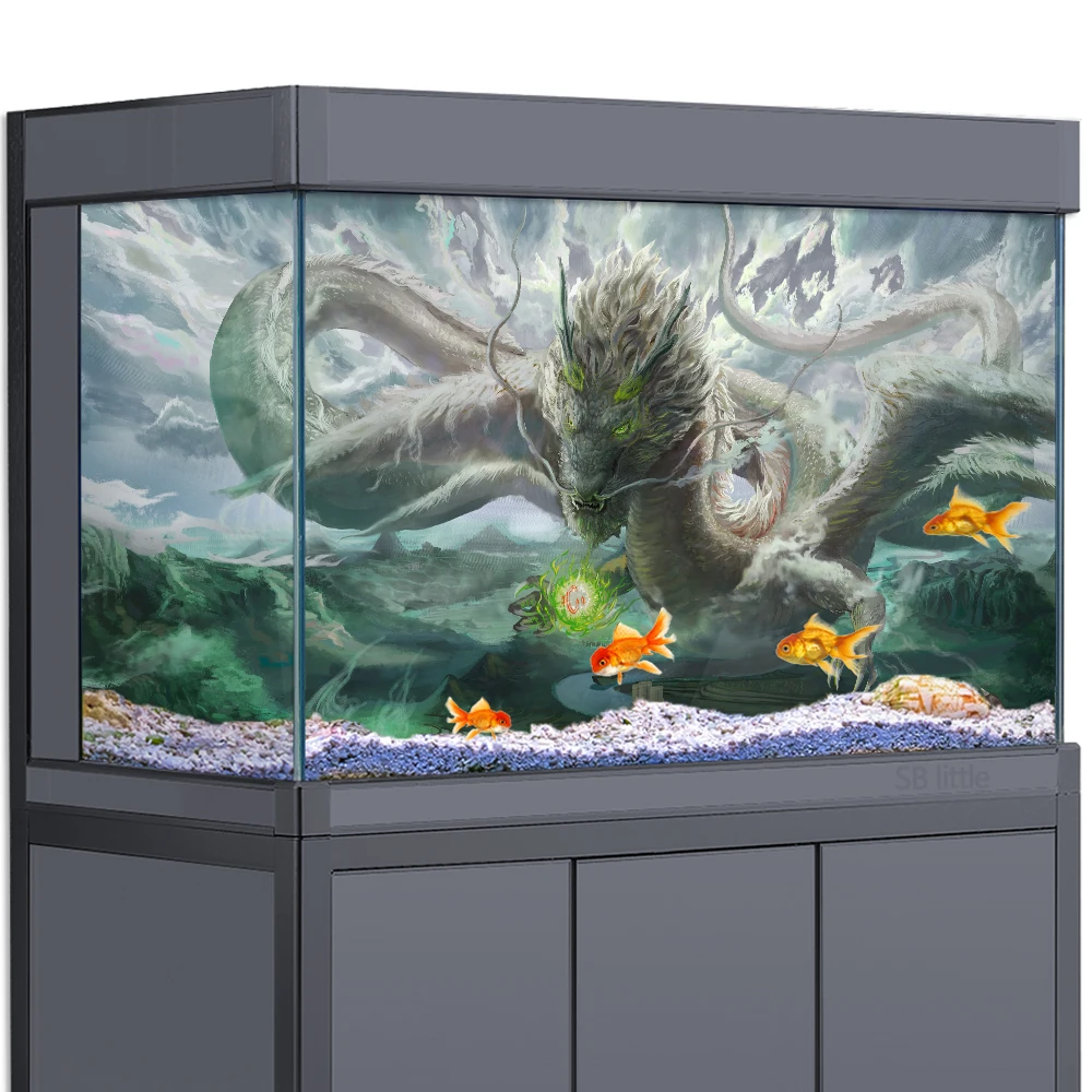 Mr.Tank 3D Effect Black Stone Texture Aquarium Background Poster HD Rock  Stone Selfadhesive Fish Tank Backdrop Decorations