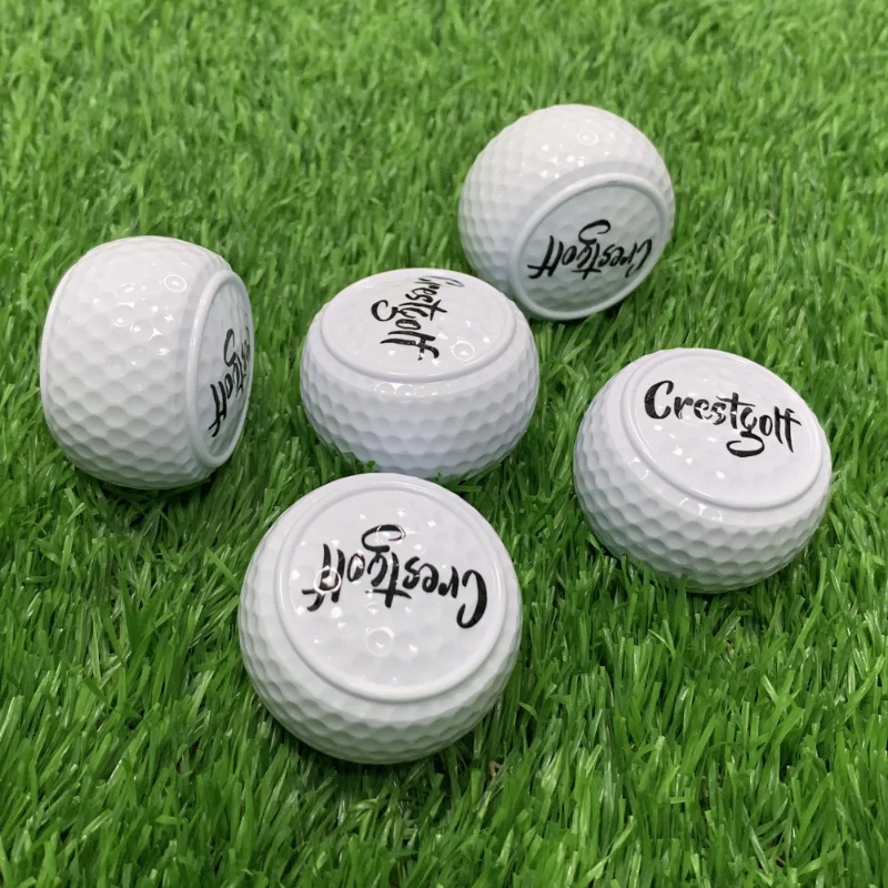 

1pc/2pcs Hard Flat Putting Practice Golf Balls Golf for Beginners Two Layer Ball Driving Range Ball Training Aids