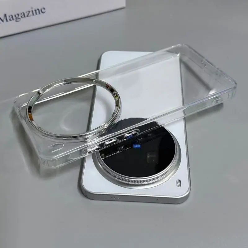 Magnetic Transparent TPU Soft Silicone Shockproof Bumper Phone Case