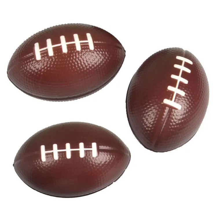 12Pcs Mini Foam Rugby Non-inflatable Ball for Children Game Ball Small American Football Child Toys Anti-stress Soccer Squeeze rugby ball