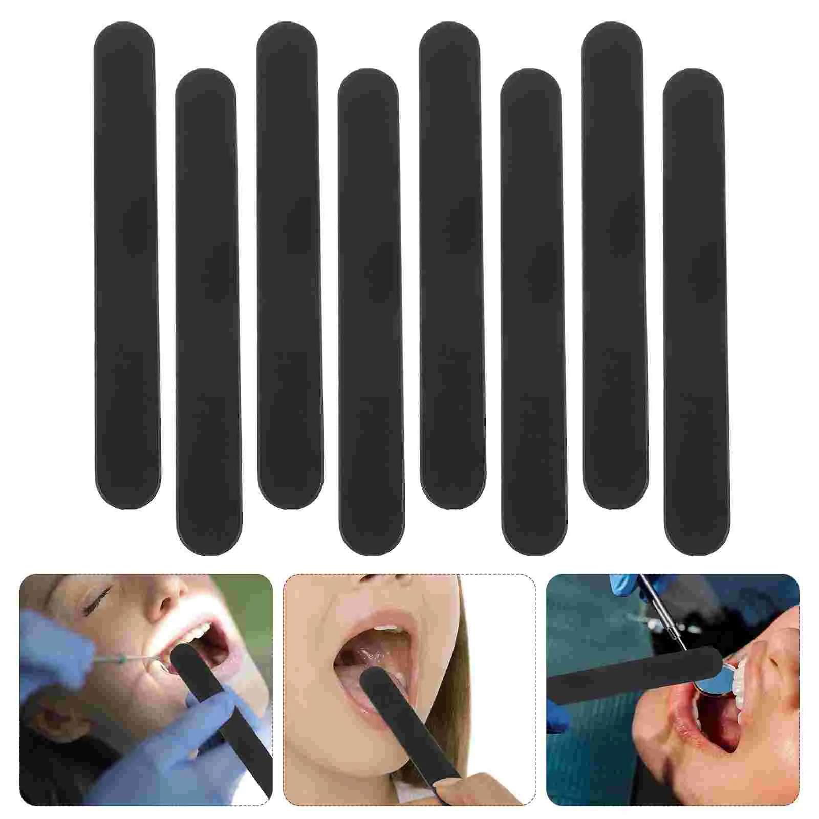 Plastic Tongue Scrapers Lip Cheek Retractors 25Pcs Oral Care Tongue Depressor Plastic Tongue Scraper Stirring Stick Tool