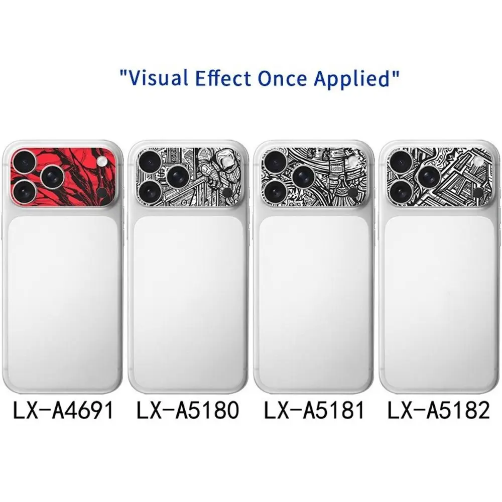 2PCS Full Cover Lens Protector Anti Scratch Matte Frosted Lens Color Skin Sticker for iPhone 17 Pro Max 17Pro