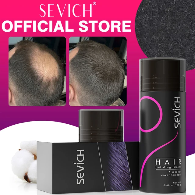 Sevich Hair Fibers Keratin Thickening Spray Hair Building Fiber Poudre Instant Regrowth Powders Hair Loss Conceale Hair Growth