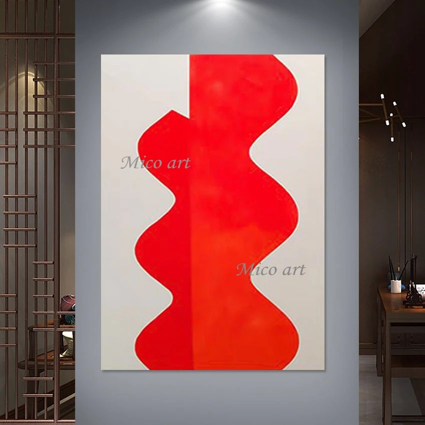 

High Quality Wall Canvas Acrylic Picture Art Abstract Simple Geometry Texture Oil Painting Frameless Decorative Items For Cafe