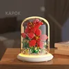 Building block flower eternal rose small particle building block assembly toy gift desktop decoration 10