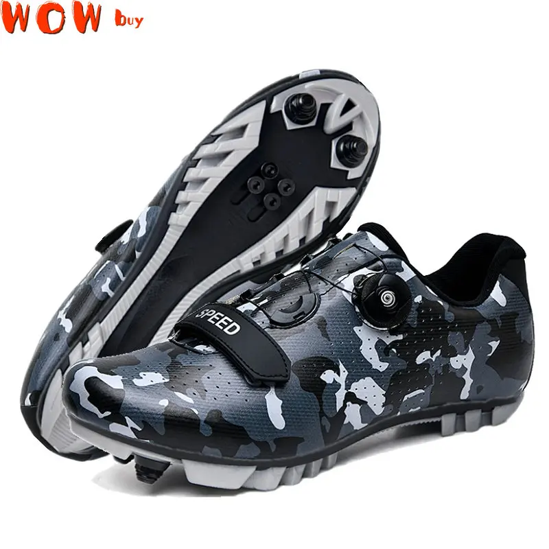 

Hot Style MTB Flat Cycling Shoes Men Outdoor Racing Road Bike SPD Cleat Shoes Professional Self-Locking Bicycle Sneakers Unisex