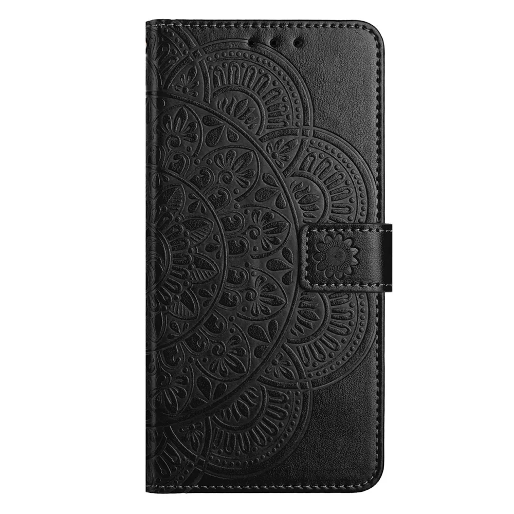 Butterfly Flower Leather Phone Wallet Case with Card Holder and Flip Cover