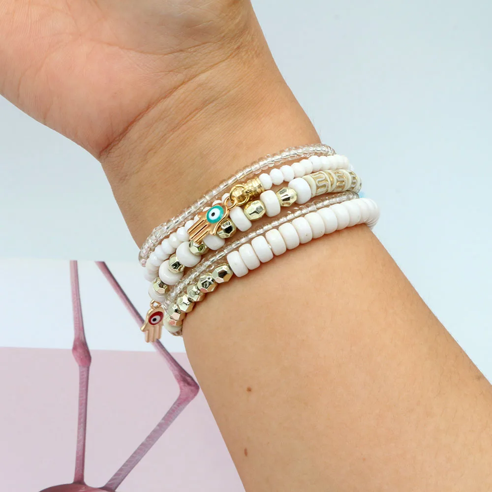 Elegant Boho Beaded Bracelet Wristband