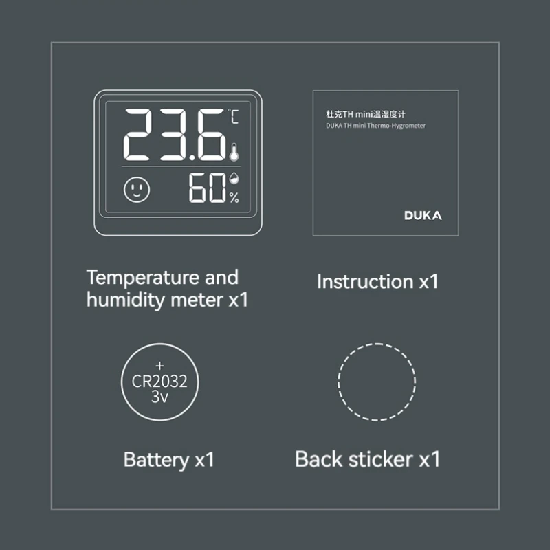 Enhanced Digital LCD Indoor Thermometer and Hygrometer with Weather Station Sensor