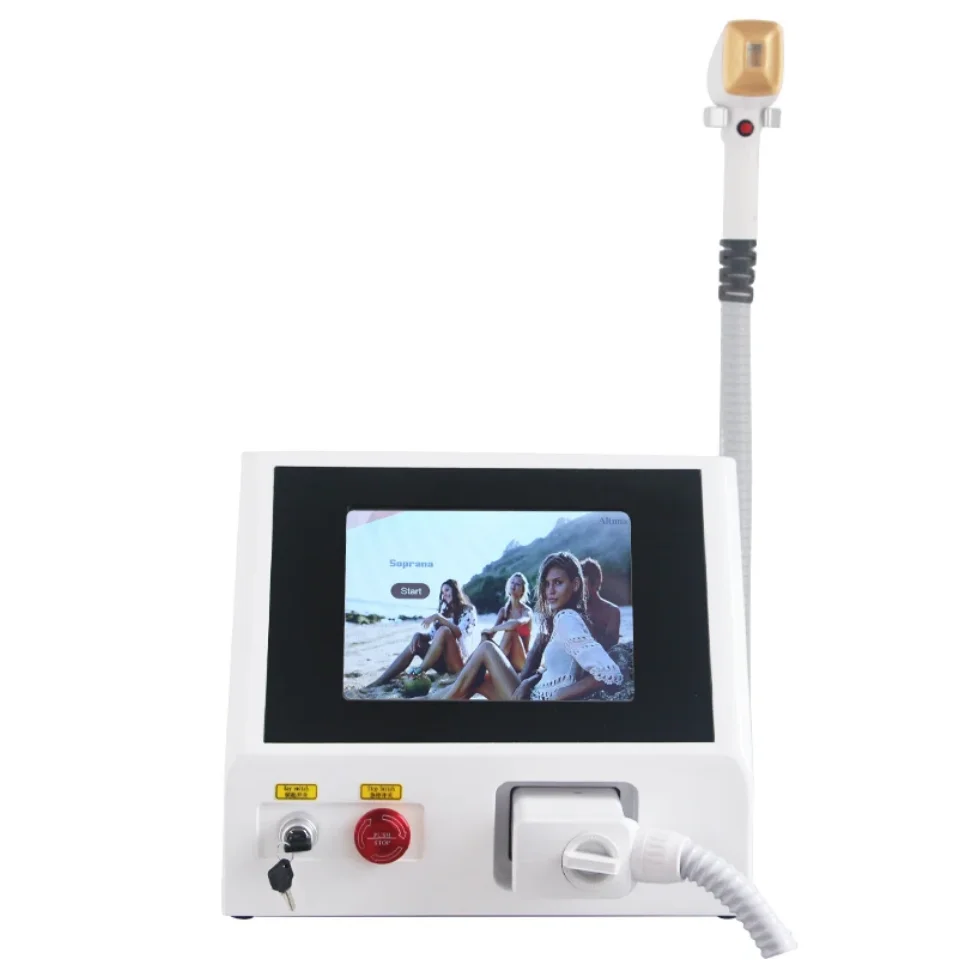Professional Diode Ice Titanium Laser Body Hair Removal Machine 3 Wavelength 755/808/1064nm Face Hair Remove for Salon Epilator