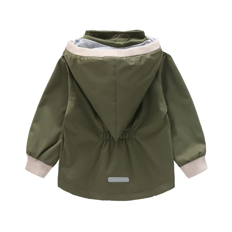 

New Style Spring Autumn Children Kids Clothes Baby Girls Jackets Double-Deck Inner Jersey Windproof Waterproof Outwear