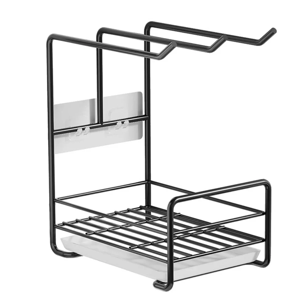 

Sponge Storage Rag Rack Kitchen Accessories Drain Rack Sink Side Wall Hanging Storage Small Towel Water Hanging Rack Bathroom