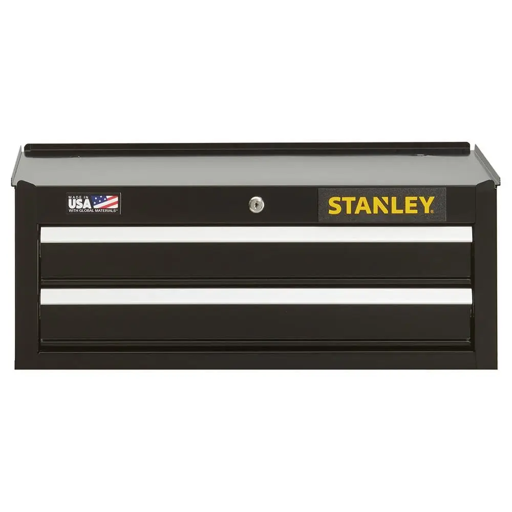 26IN 2 DRAWER MIDDLE CHEST-BLACK