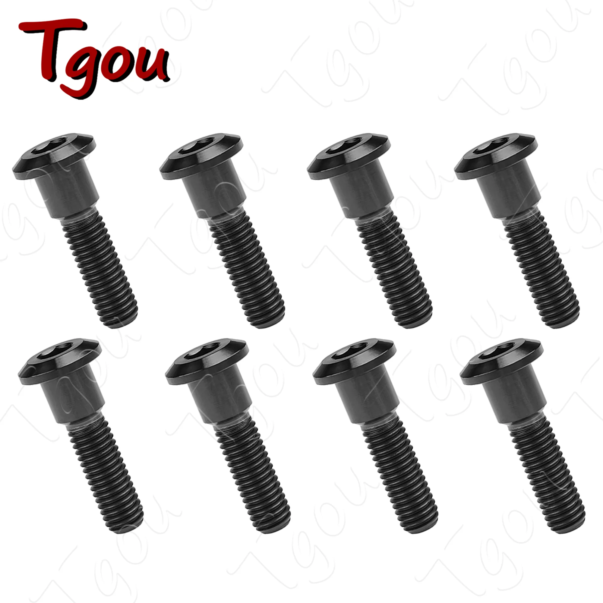 Tgou 티타늄 볼트 육각 헤드 나사, 오토바이 리어 브레이크 로터, M8x20, 22, 25, 30, 33, 35, 40mm, 8 개